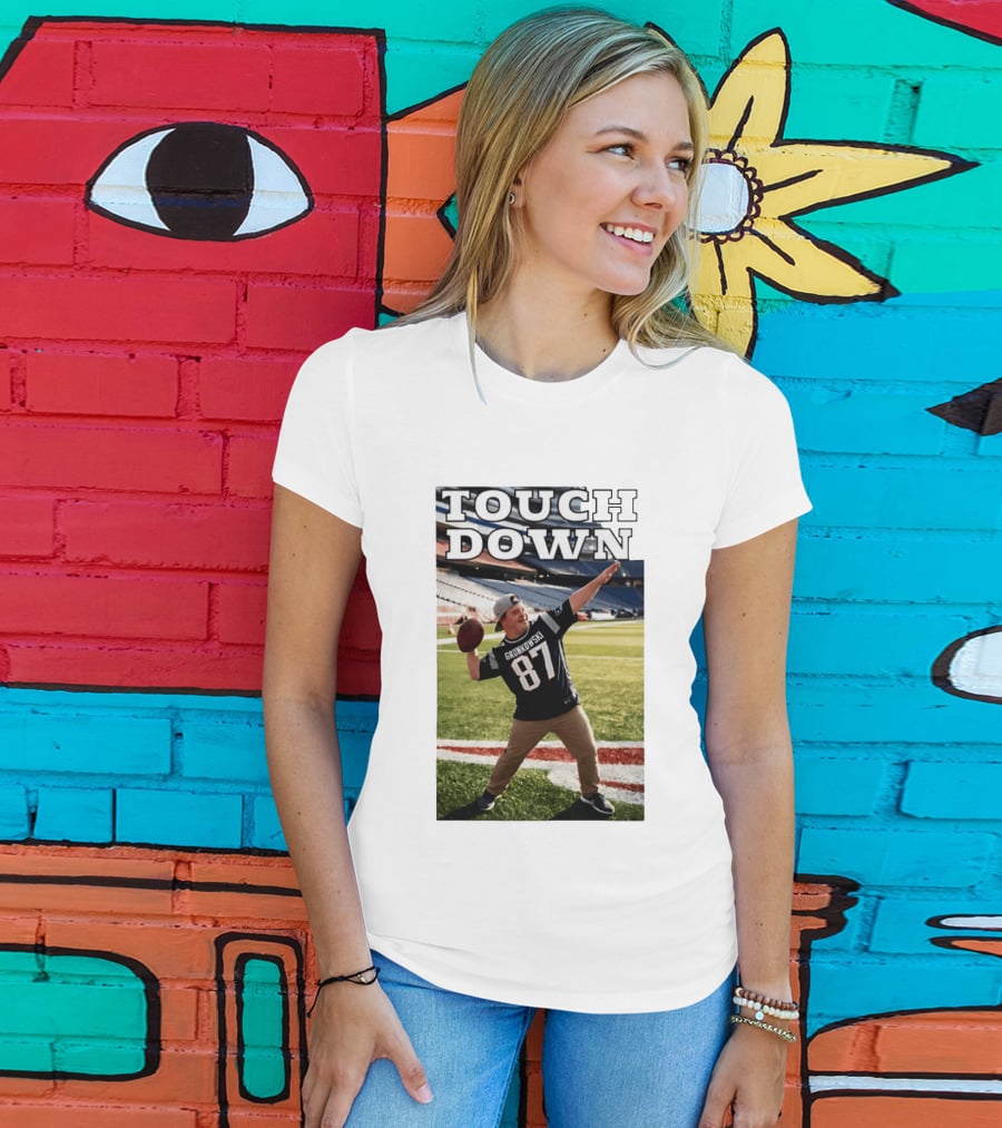 Touchdown Gronkowski 87 Football Player Stadium T-Shirt