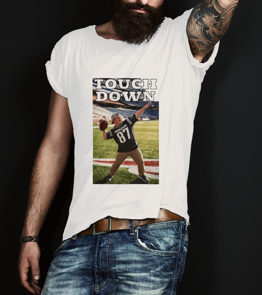 Touchdown Gronkowski 87 Football Player Stadium T-Shirt
