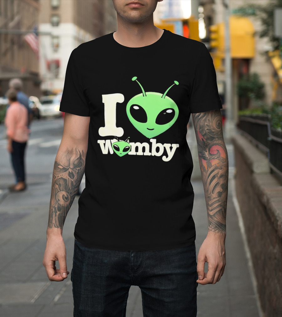 I Love Womby Aliens Victor Wembanyama San Antonio Spurs Basketball T-Shirt