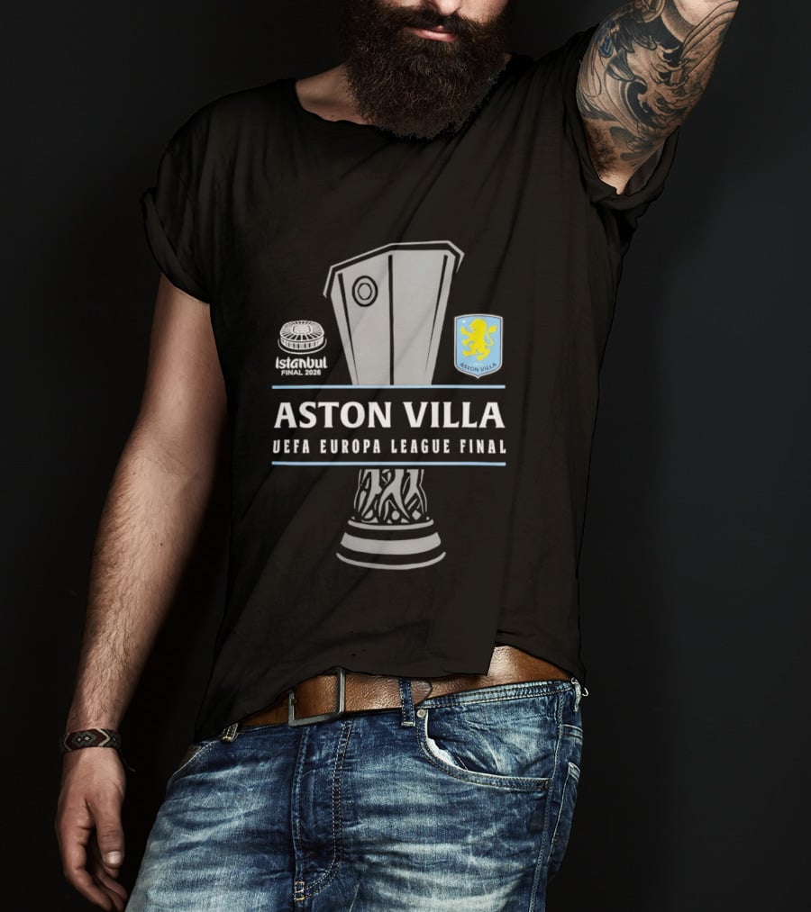 Aston Villa UEFA Europa League Final Trophy 2026 T-Shirt