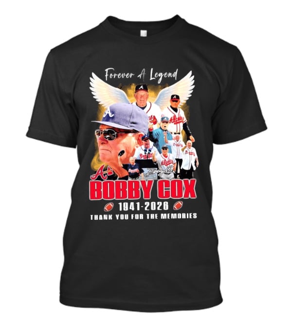 Bobby Cox 1941 2026 Atlanta Baseball Legend Thank You For The Memories T-Shirt