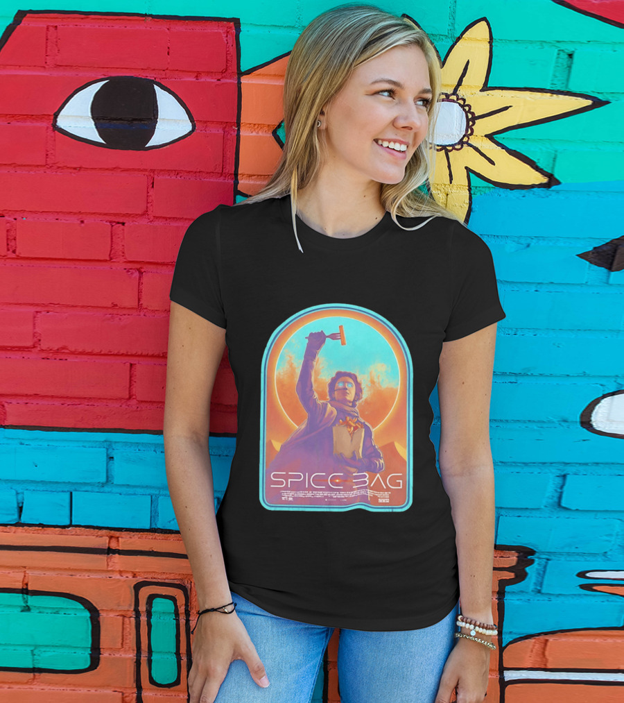 Dune Spice Bag Sci Fi Parody Pop Culture T-Shirt
