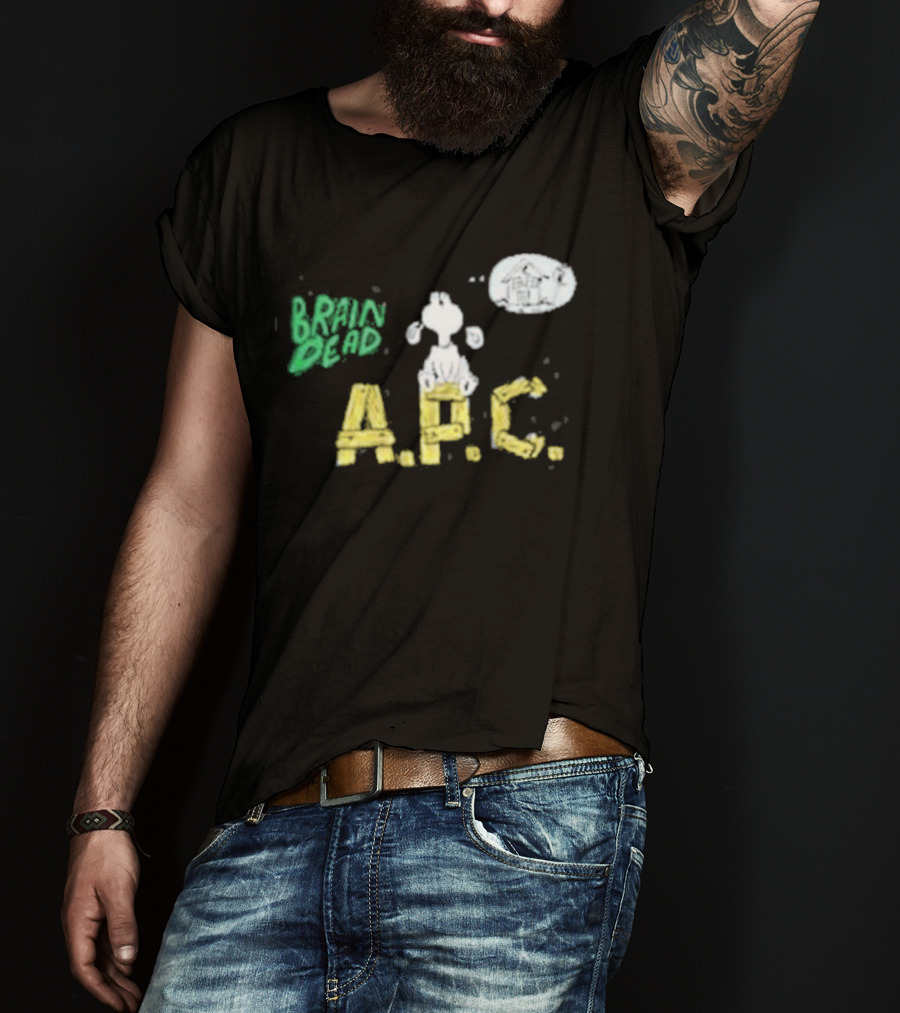 Brain Dead A.P.C. Homesick Dog With House In Thought Bubble T-Shirt