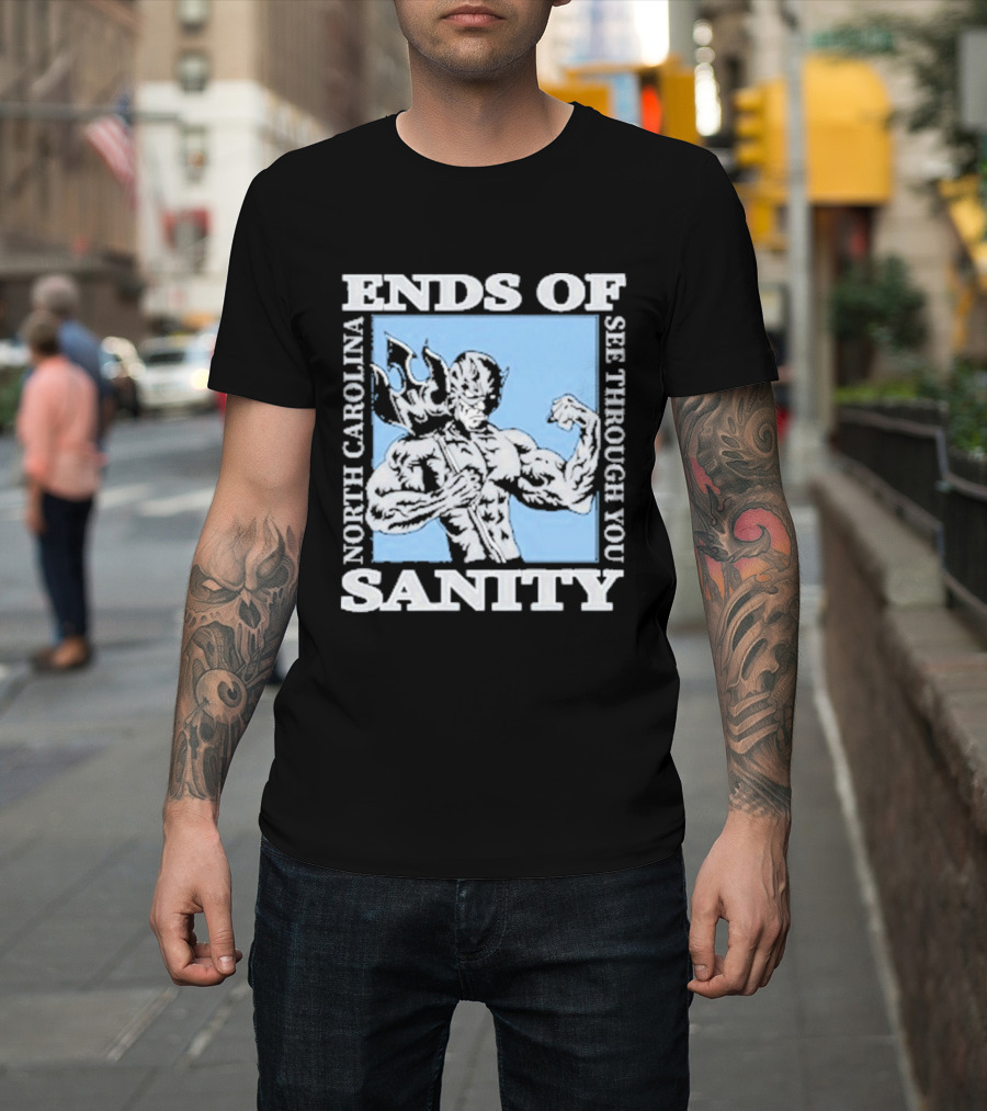 Ends Of Sanity North Carolina See Through You Blue Devil T-Shirt