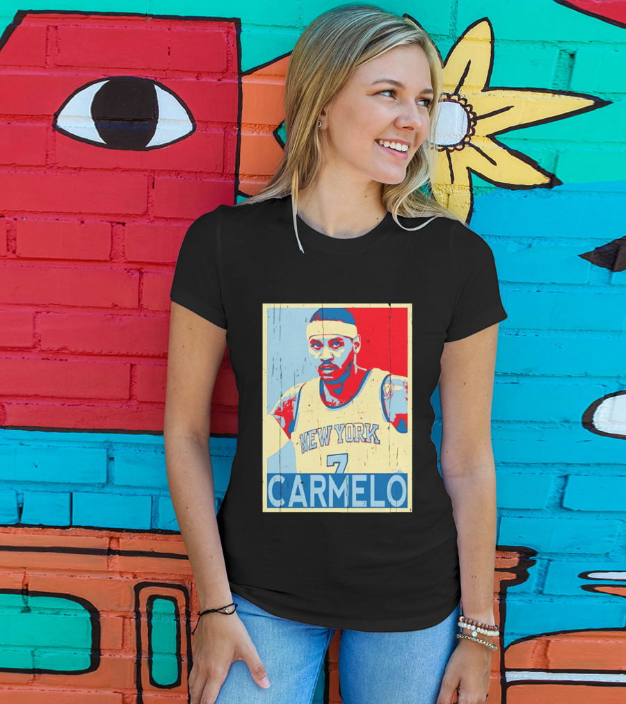 New York Knicks Carmelo Anthony 7 NBA T-Shirt
