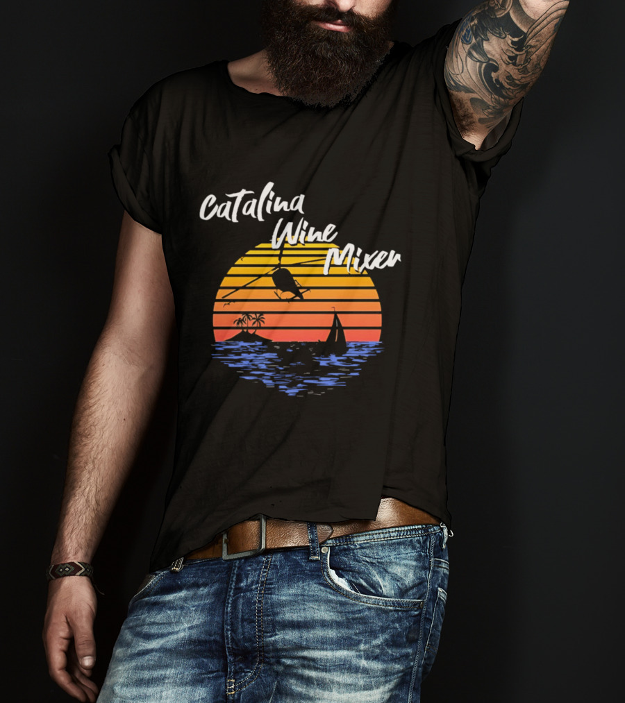 Catalina Wine Mixer Step Brothers Movie Sunset Out Sea T-Shirt