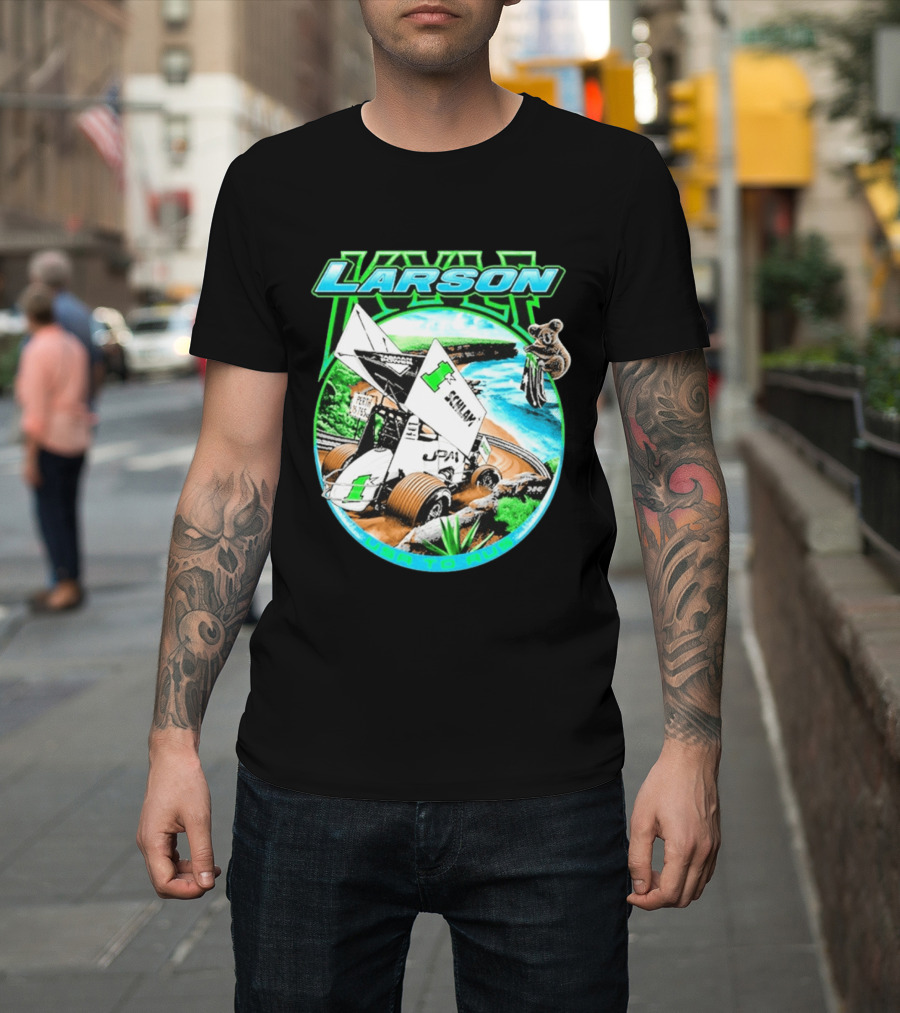 Kyle Larson Schlam USA To Aus Racing Perth Sprint Car T-Shirt