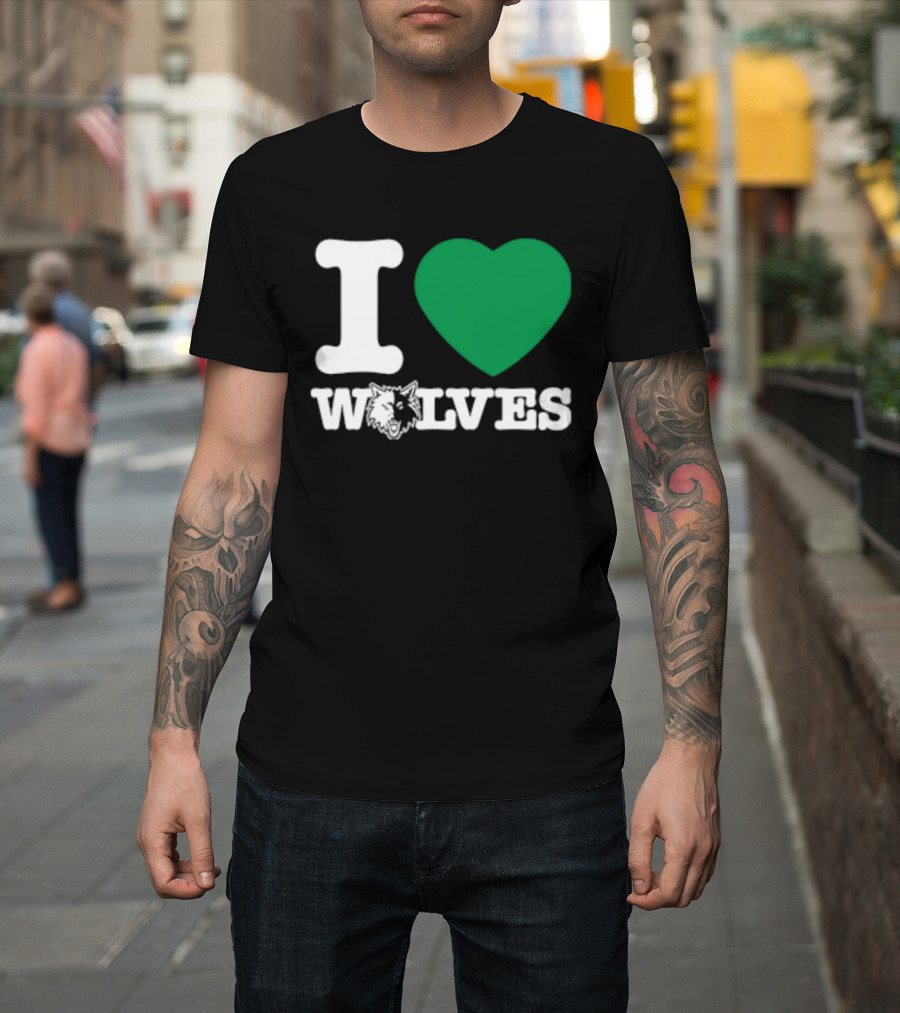 Minnesota Timberwolves I Love Wolves T-Shirt
