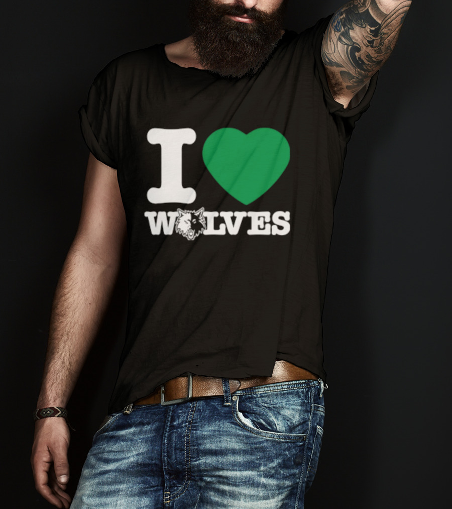 Minnesota Timberwolves I Love Wolves T-Shirt