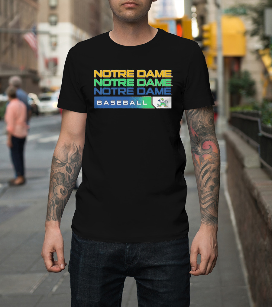 Notre Dame College Baseball Fighting Irish Tri Blend 2026 T-Shirt