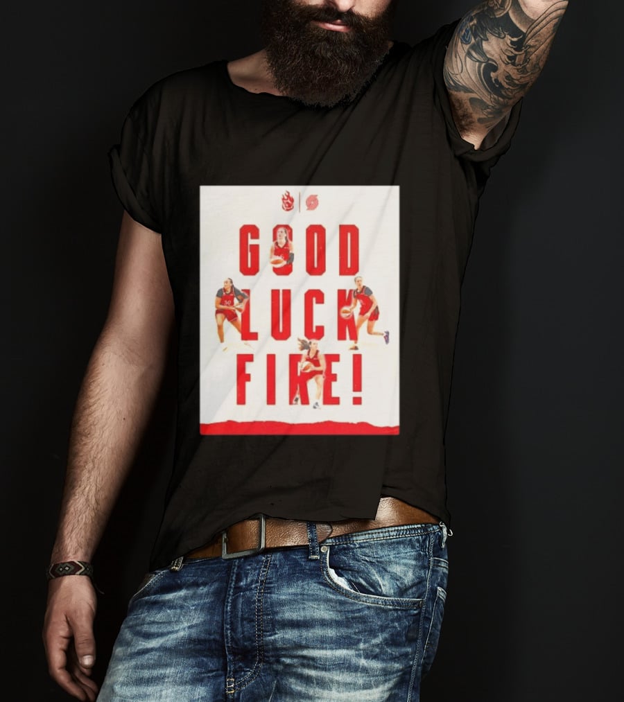 Portland Trail Blazers Good Luck Fire Basketball T-Shirt
