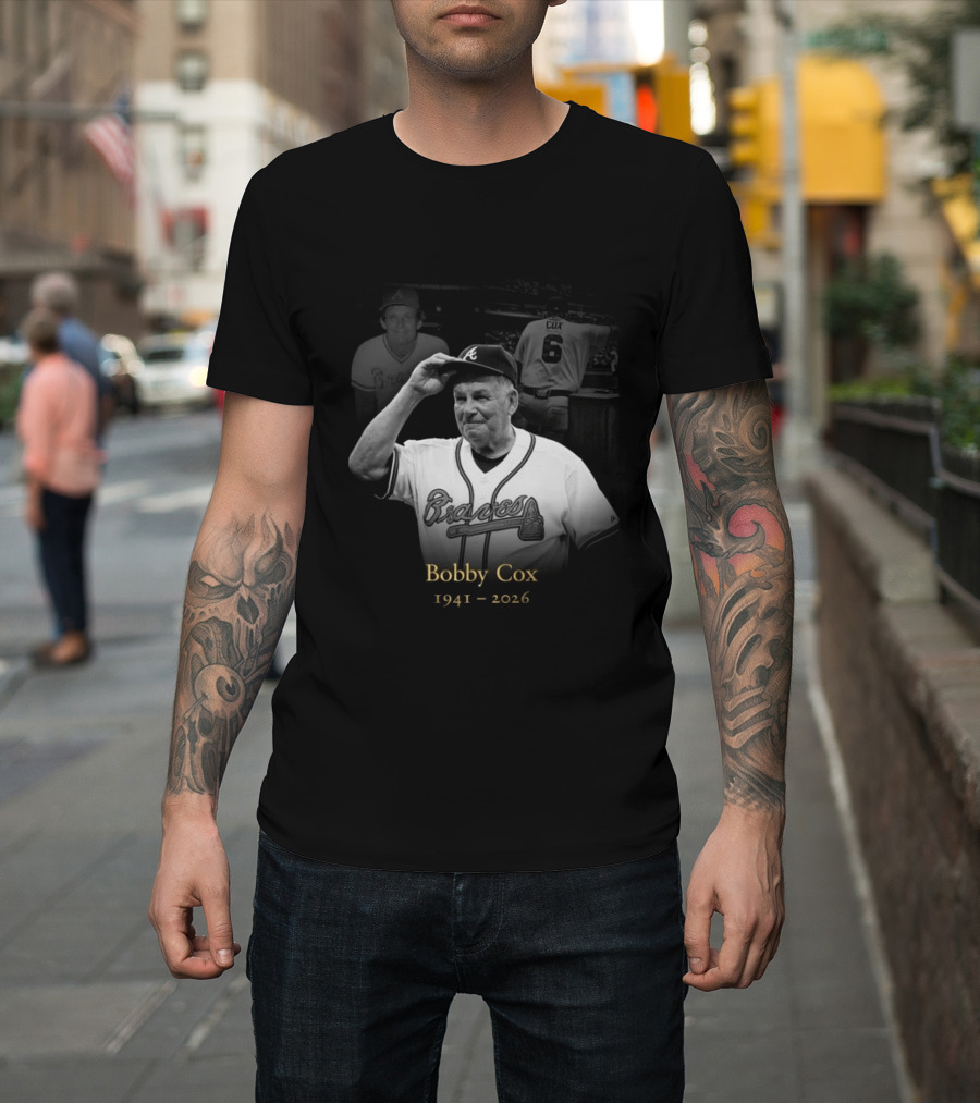 Bobby Cox 1941 2026 Atlanta Braves Legacy T-Shirt