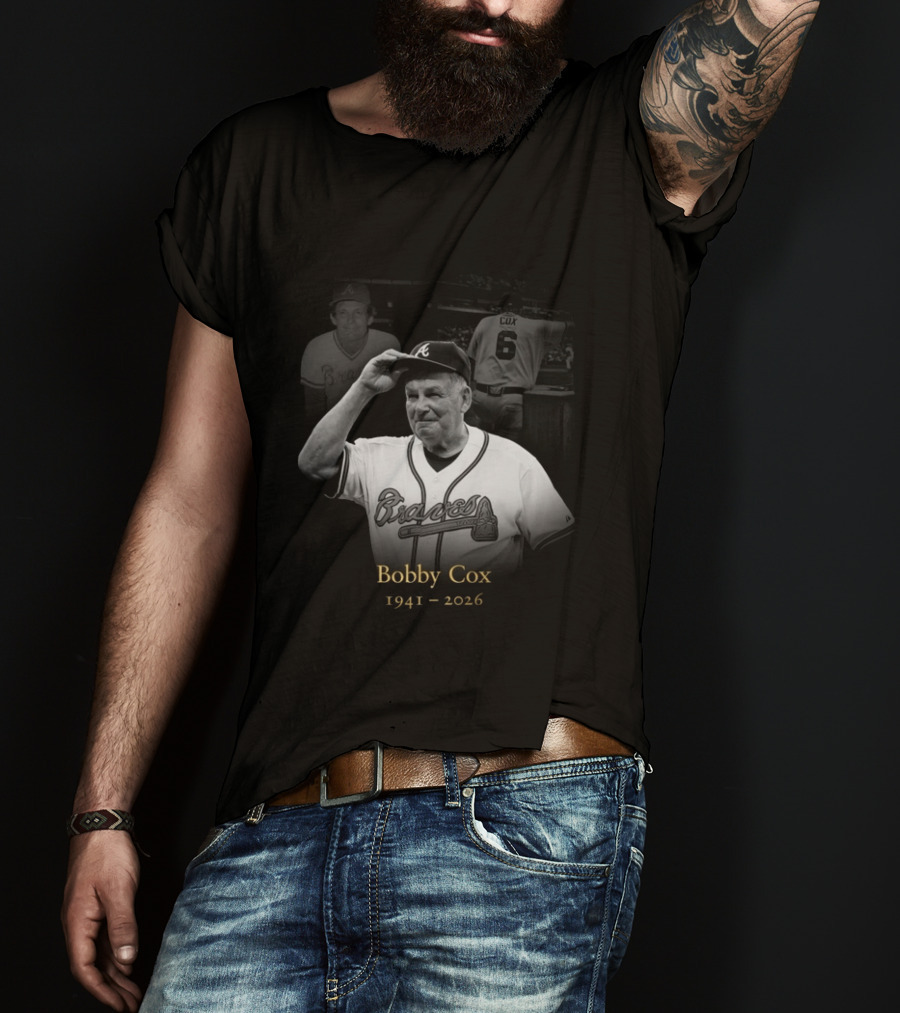Bobby Cox 1941 2026 Atlanta Braves Legacy T-Shirt