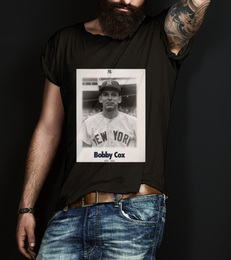 New York Yankees Bobby Cox 1941 2026 T-Shirt