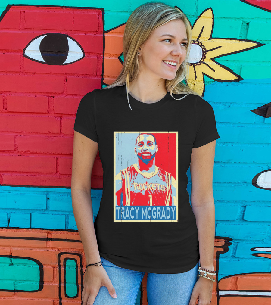 Tracy McGrady Rockets Houston NBA Basketball T-Shirt