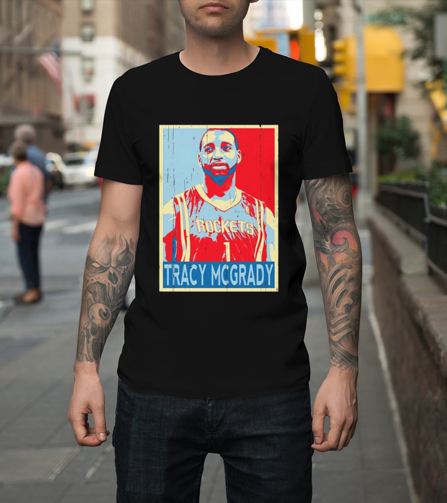 Tracy McGrady Rockets Houston NBA Basketball T-Shirt