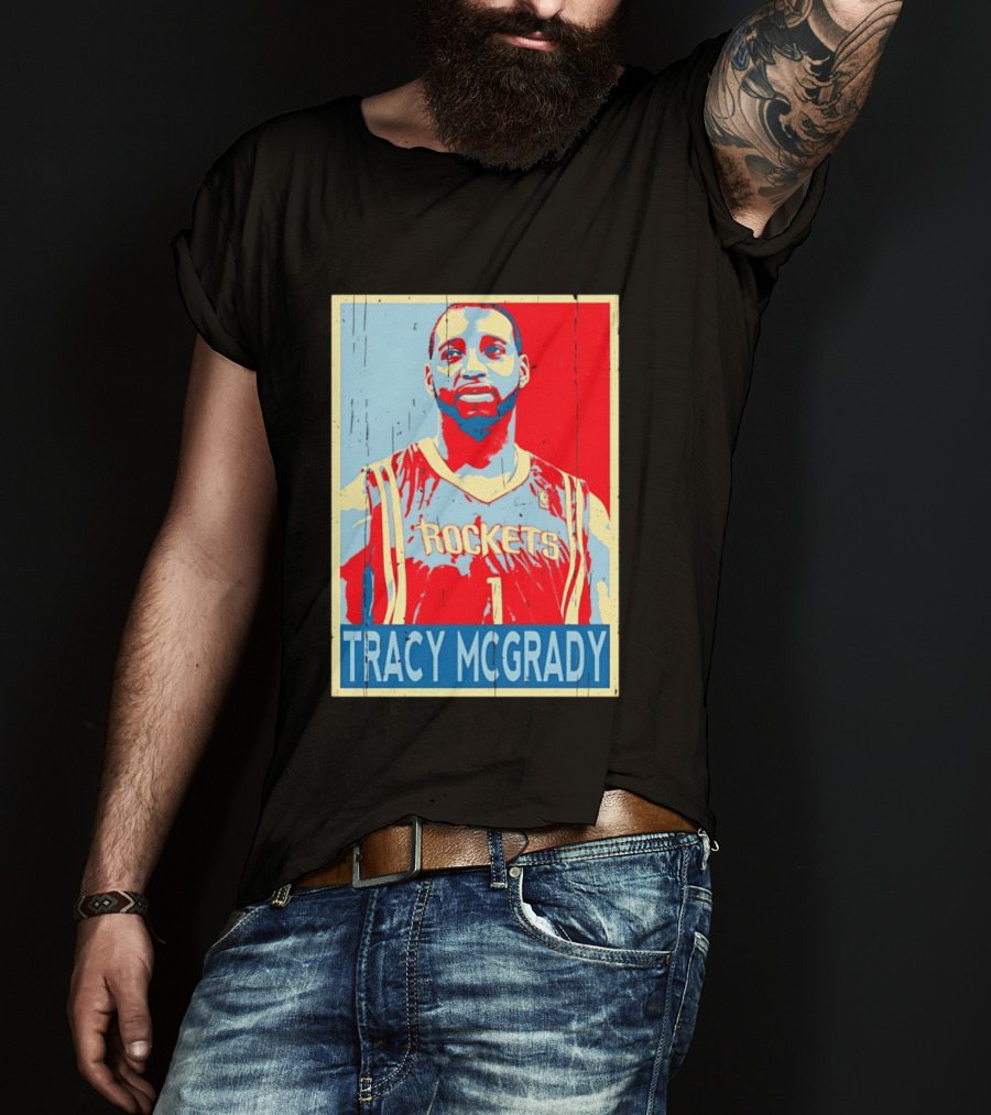 Tracy McGrady Rockets Houston NBA Basketball T-Shirt