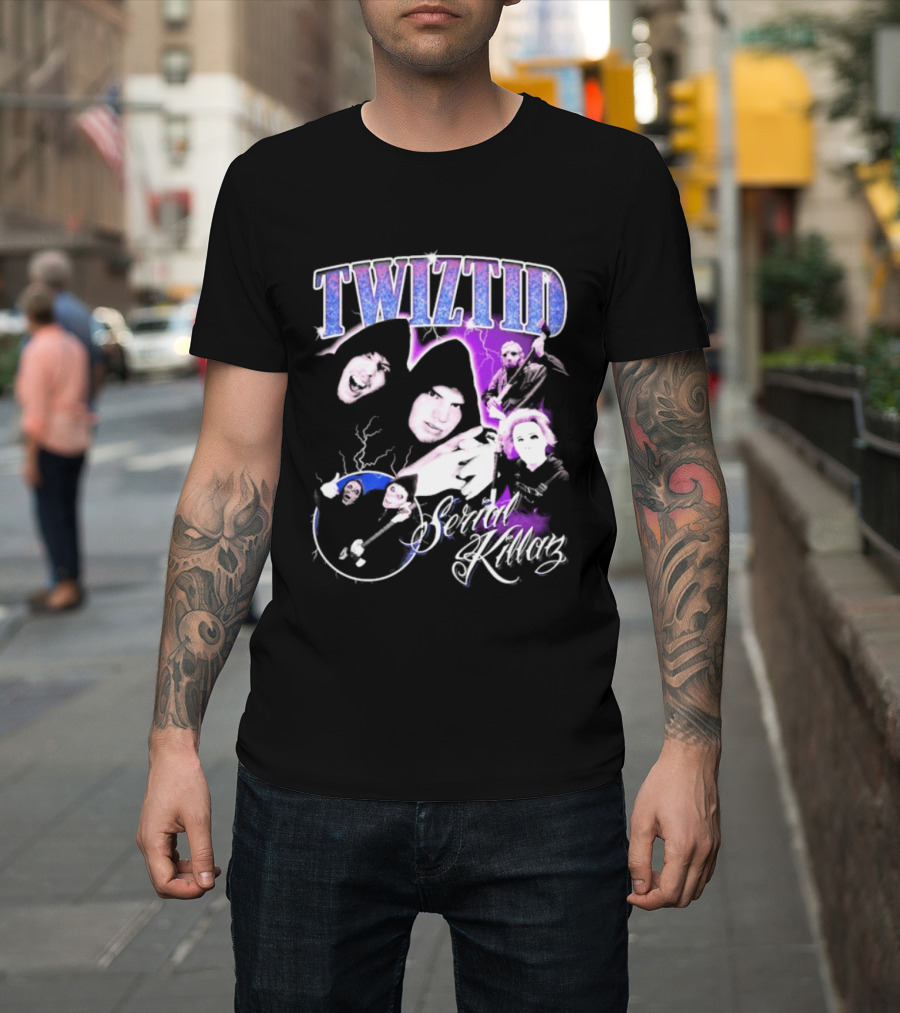 Twiztid Serial Killas 90s Rap Psychedelic Horror T-Shirt