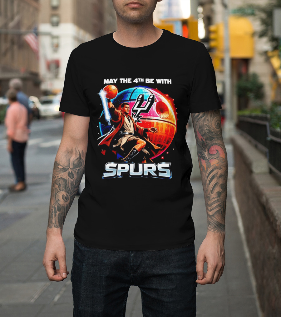 May The 4th Be With You Spurs Star Wars Victor Wembanyama T-Shirt
