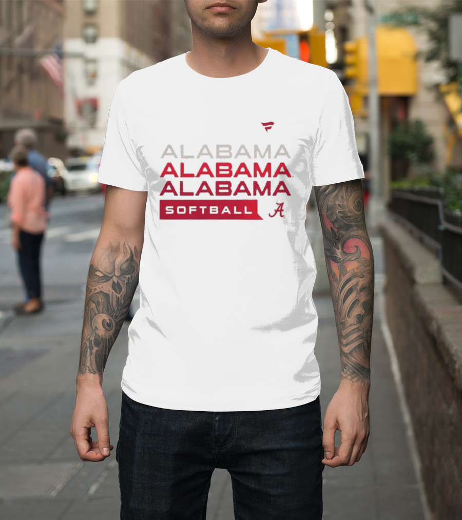 Alabama Crimson Tide Softball Fan Gear Tri Blend Hype T-Shirt