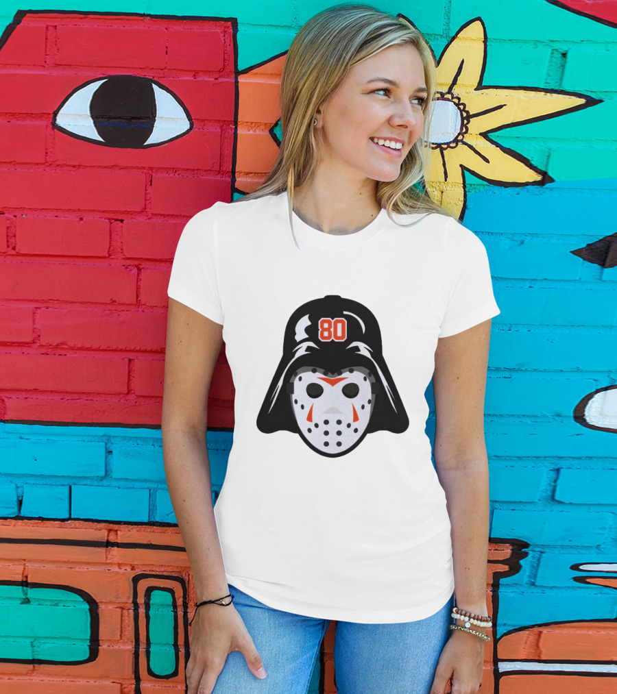 Dan Vladar Darth Vladar Mask 80 Philadelphia Flyers Hockey T-Shirt