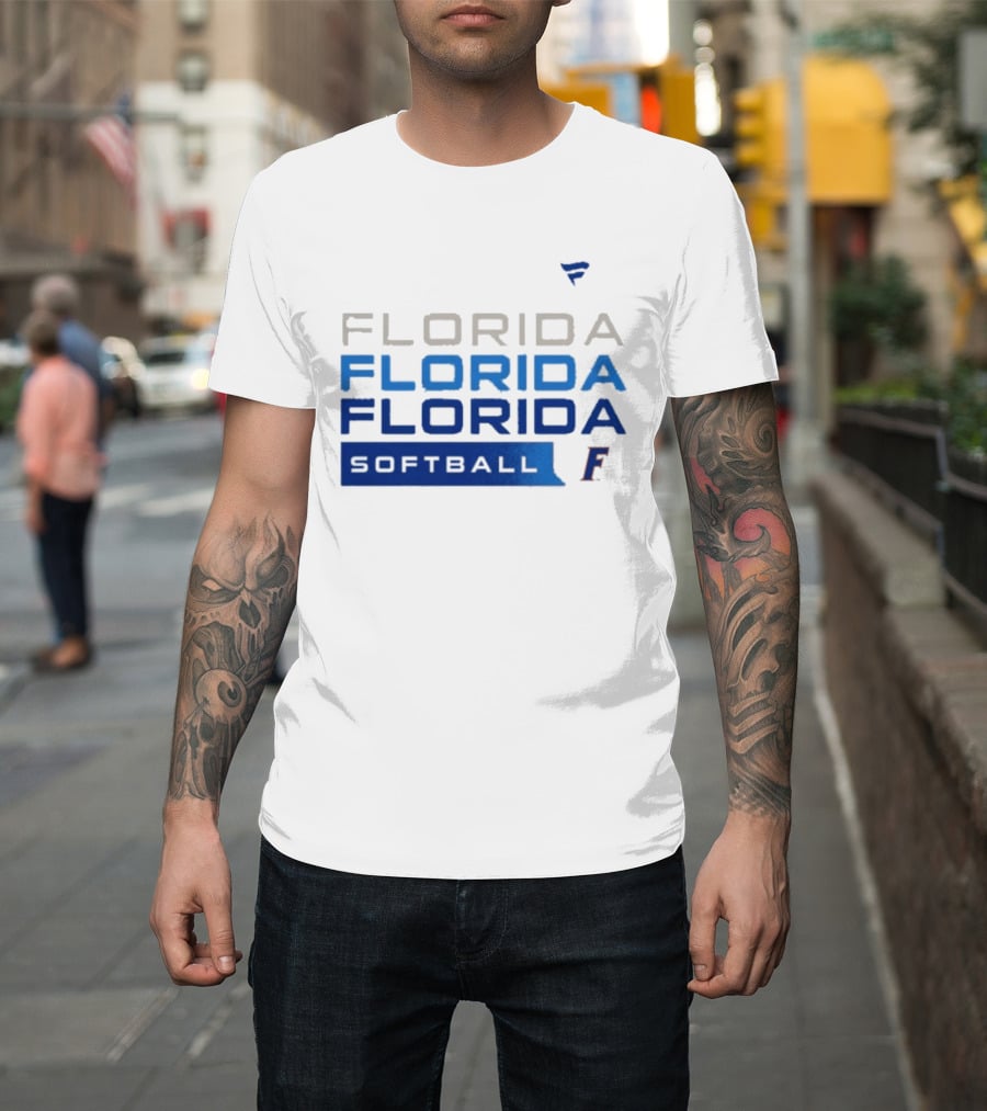 Florida Gators Softball Tri Blend Hype College F T-Shirt