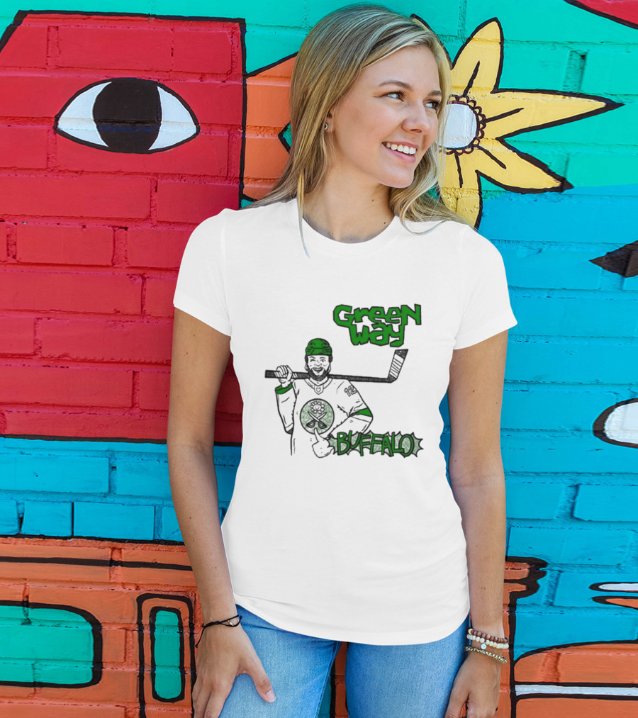 Green Way Hockey Buffalo Player T-Shirt
