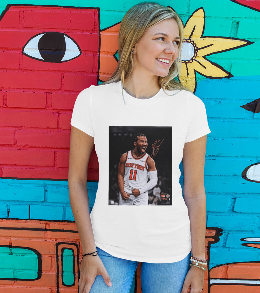 Jalen Brunson New York Knicks 11 Basketball Nike NBA Signature T-Shirt
