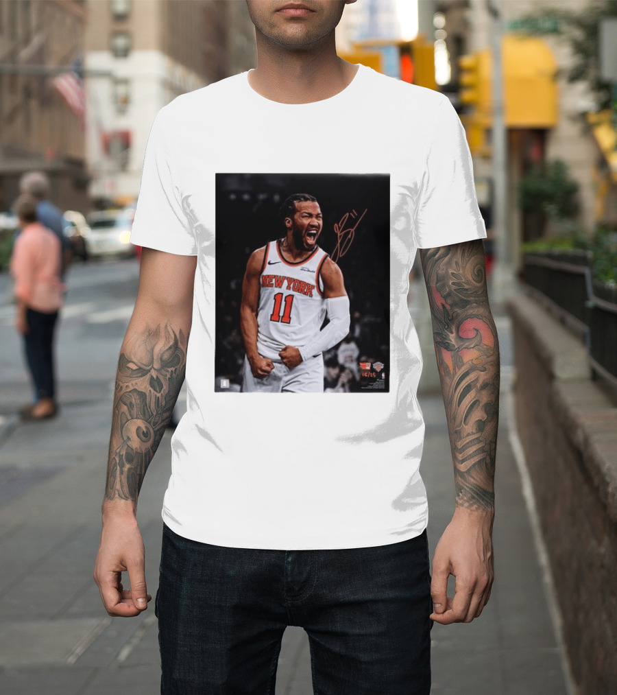 Jalen Brunson New York Knicks 11 Basketball Nike NBA Signature T-Shirt