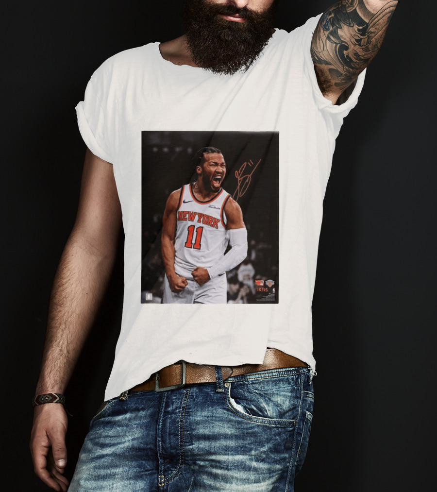 Jalen Brunson New York Knicks 11 Basketball Nike NBA Signature T-Shirt