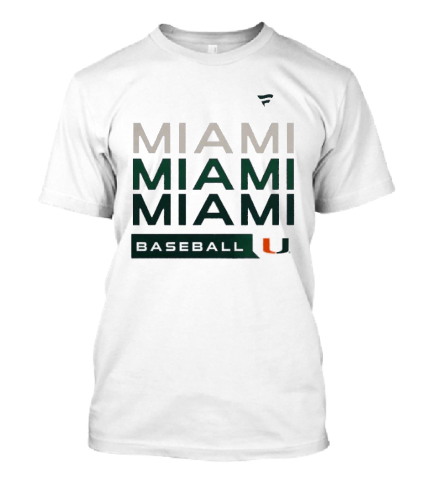 Miami Hurricanes Baseball Hype Tri Blend Miami U T-Shirt