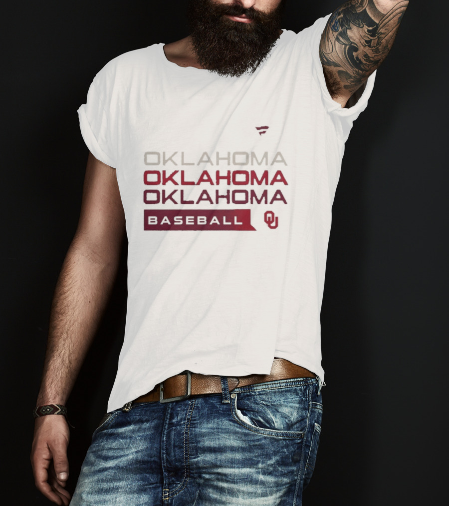Oklahoma Baseball Tri Blend Fan Gear T-Shirt