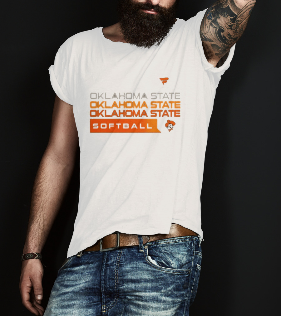Oklahoma State College Softball Cowboys Hype Tri Blend T-Shirt