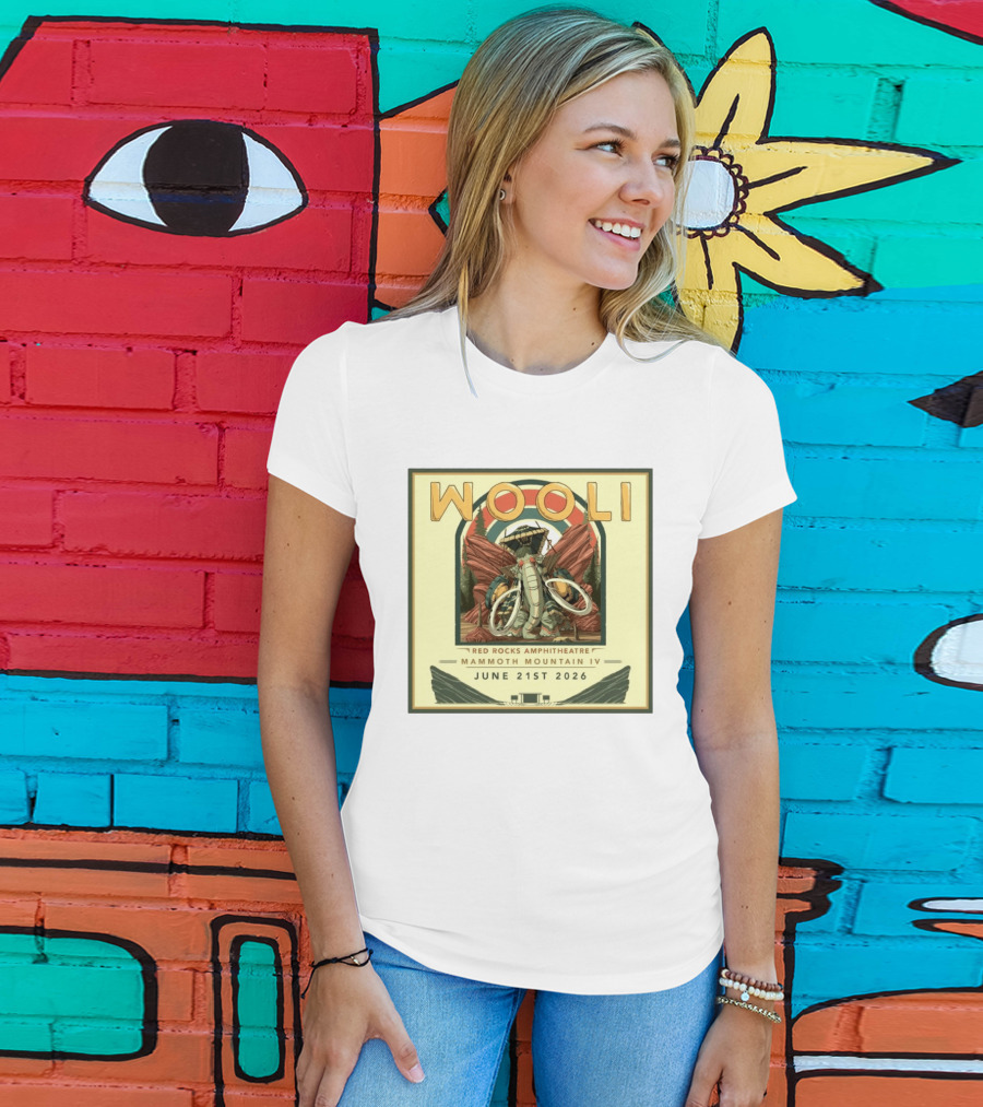 Wooli Red Rocks Amphitheatre Mammoth Mountain IV June 21st 2026 T-Shirt