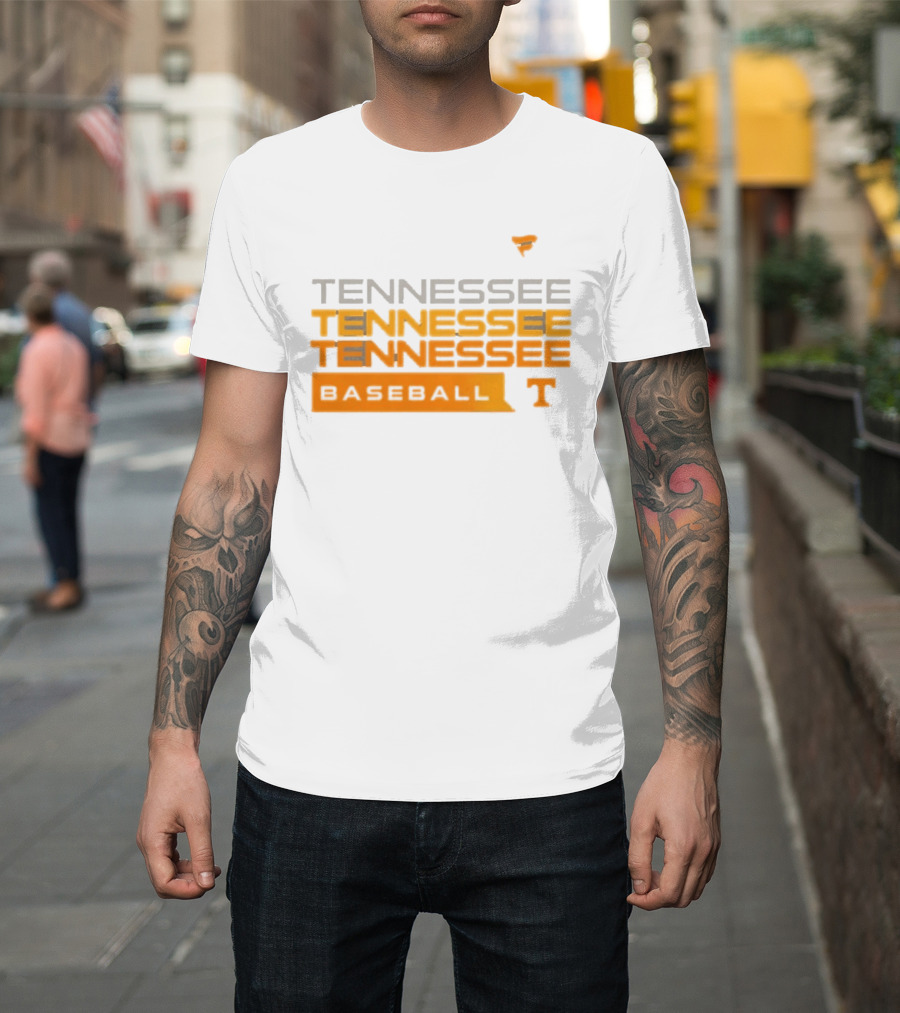 Tennessee Volunteers Baseball Tri Blend Hype Official College Gear T-Shirt