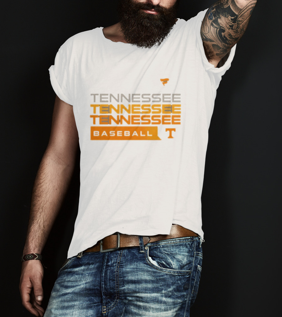 Tennessee Volunteers Baseball Tri Blend Hype Official College Gear T-Shirt