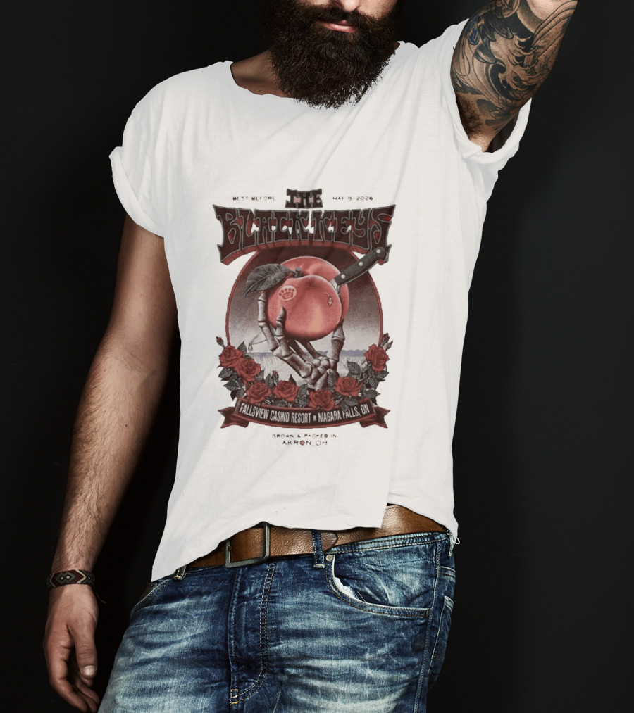 The Black Keys Niagara Falls 2026 May 8 Fallsview Casino Resort Ontario Event T-Shirt