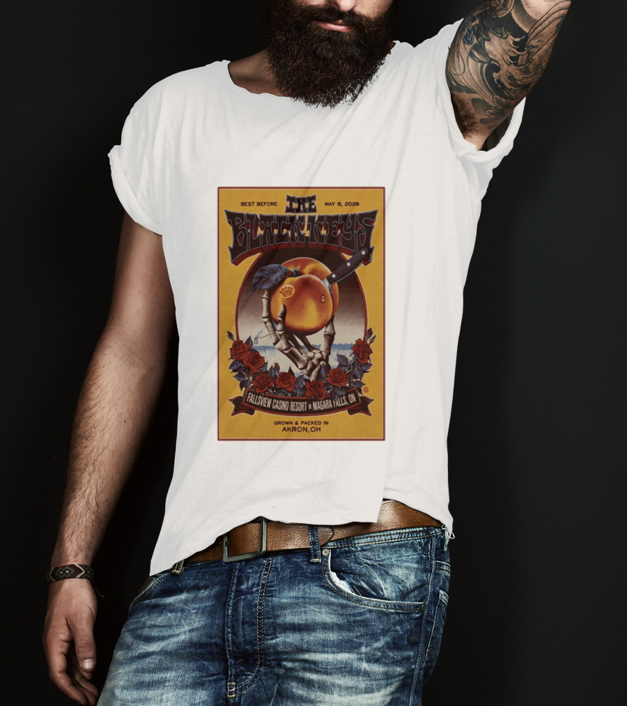 The Black Keys Fallsview Casino Resort Niagara Falls ON May 8 2026 Akron OH T-Shirt