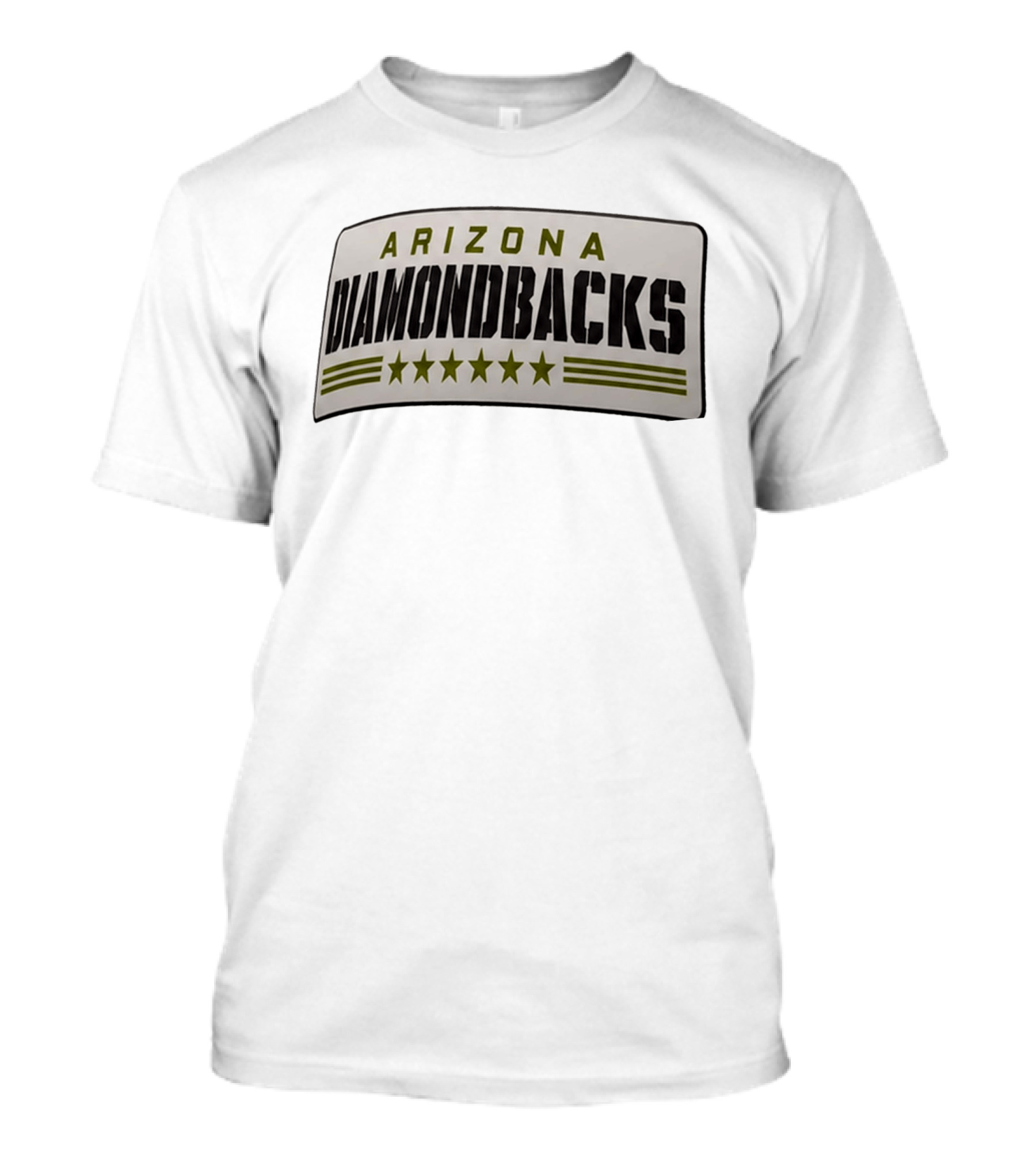 Arizona Diamondbacks Military Appreciation Stars 2026 Hat Giveaway T-Shirt