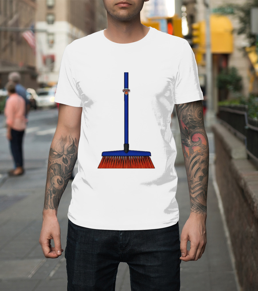 New York Knicks The Sweep 2026 Broom Basketball Fan Gear T-Shirt