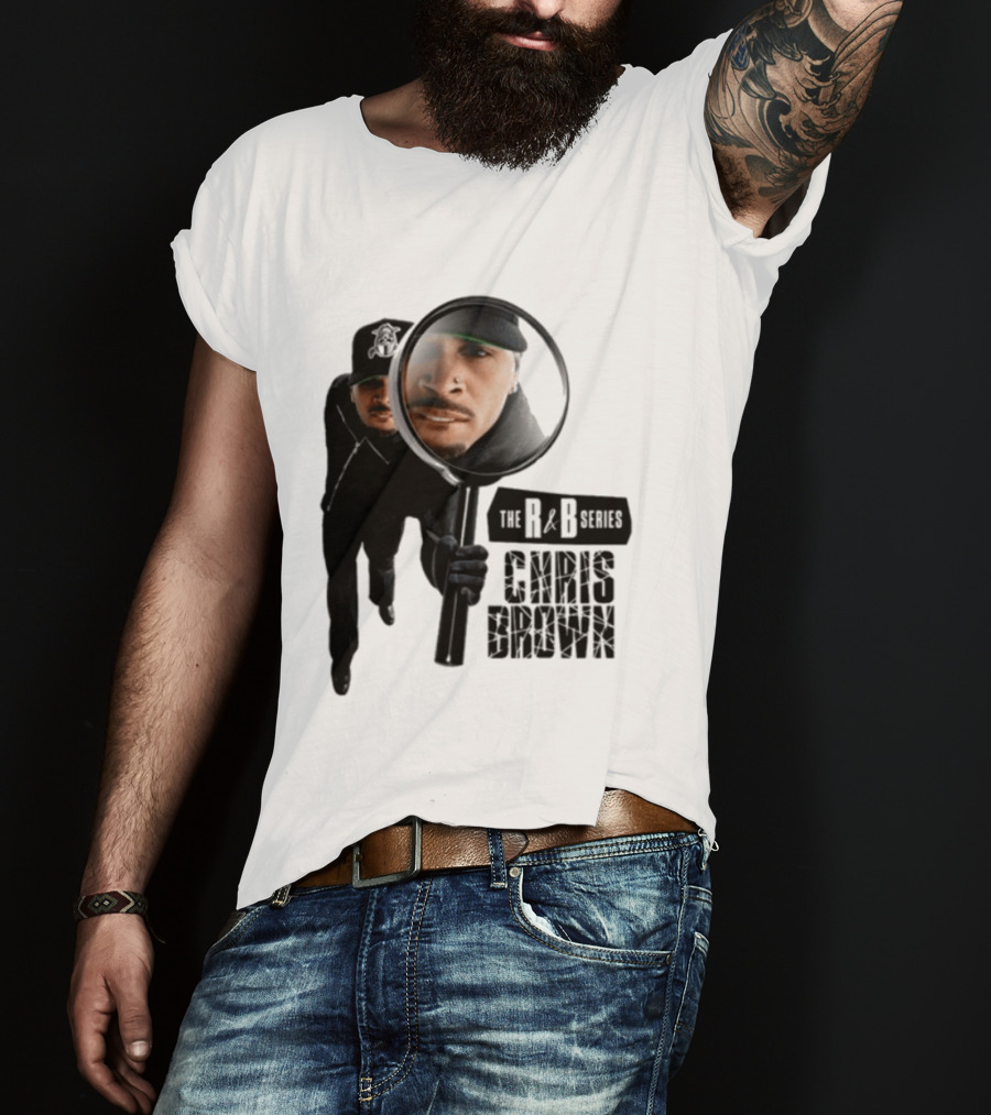 Chris Brown R&B Series Magnified Music Icon Magnifying Glass T-Shirt