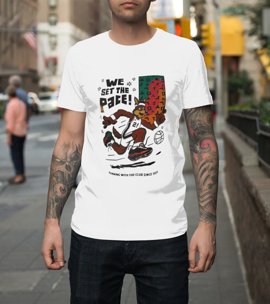 San Antonio Spurs We Set The Pace Running With The Club Since 1973 T-Shirt