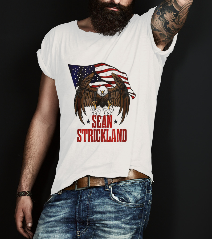 American Flag Eagle Sean Strickland UFC The Great American Hope T-Shirt