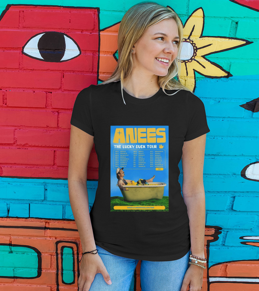 Anees The Lucky Duck Tour 2026 Dates Tickets Bath Tub T-Shirt