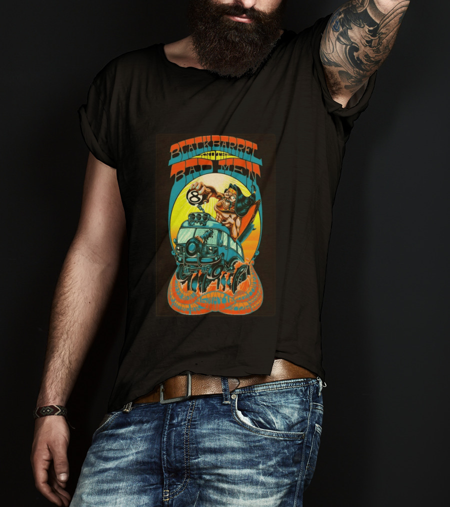 Black Barrel And The Bad Men Hope AK 5 16 2026 Psychedelic Van Race T-Shirt