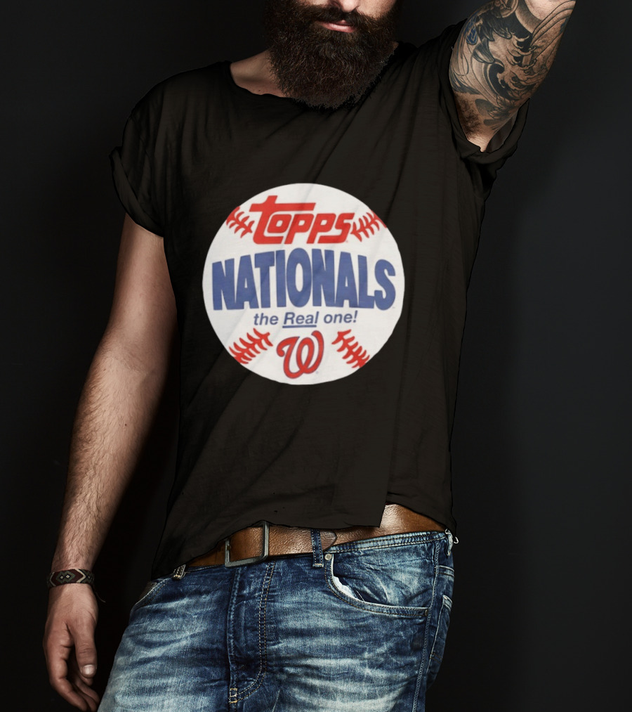 Topps Nationals The Real One MLB W Baseball T-Shirt