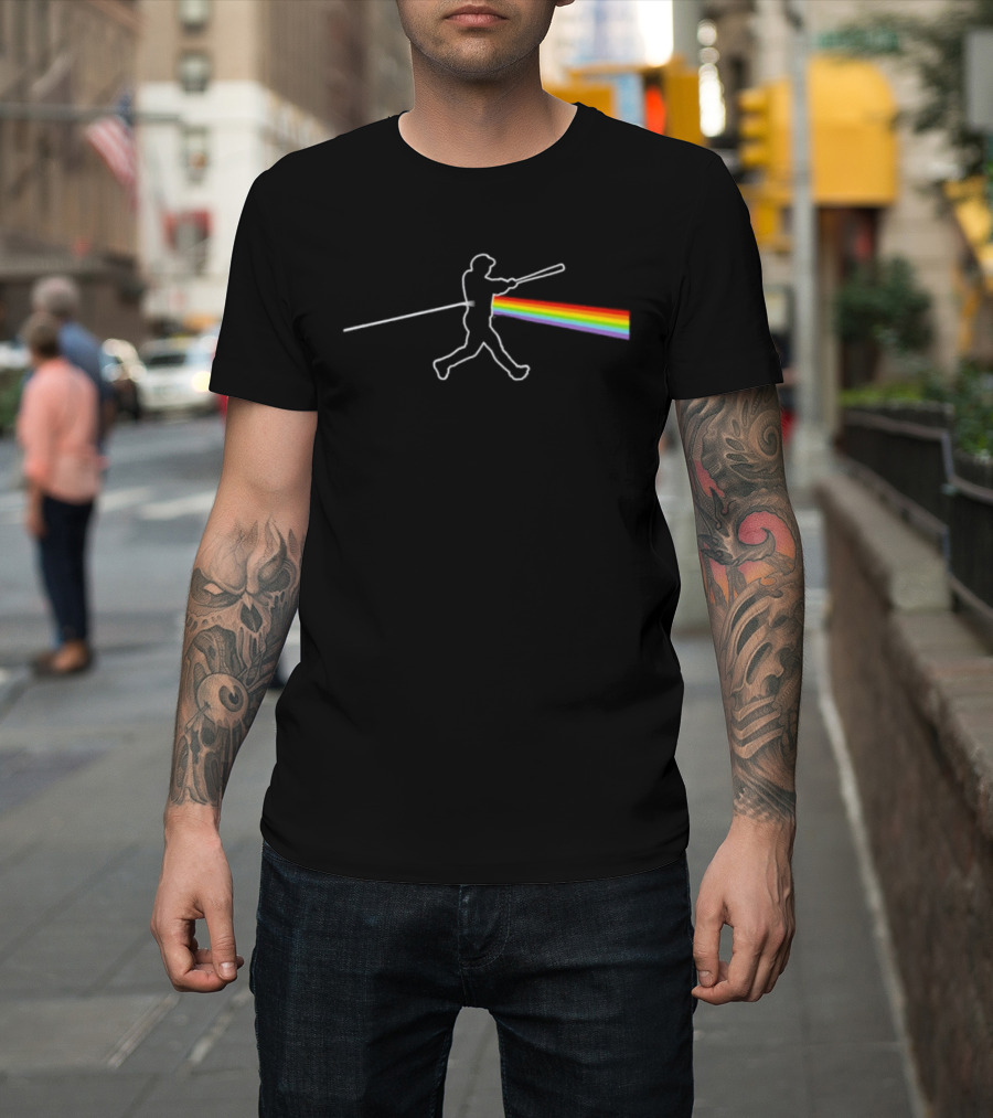 Dark Side Of The Mune Chicago White Sox Batter Rainbow Stadium T-Shirt
