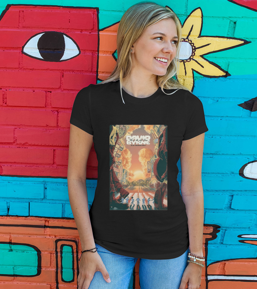 David Byrne Who Is The Sky North American Tour 2026 Vintage Retro Cityscape T-Shirt