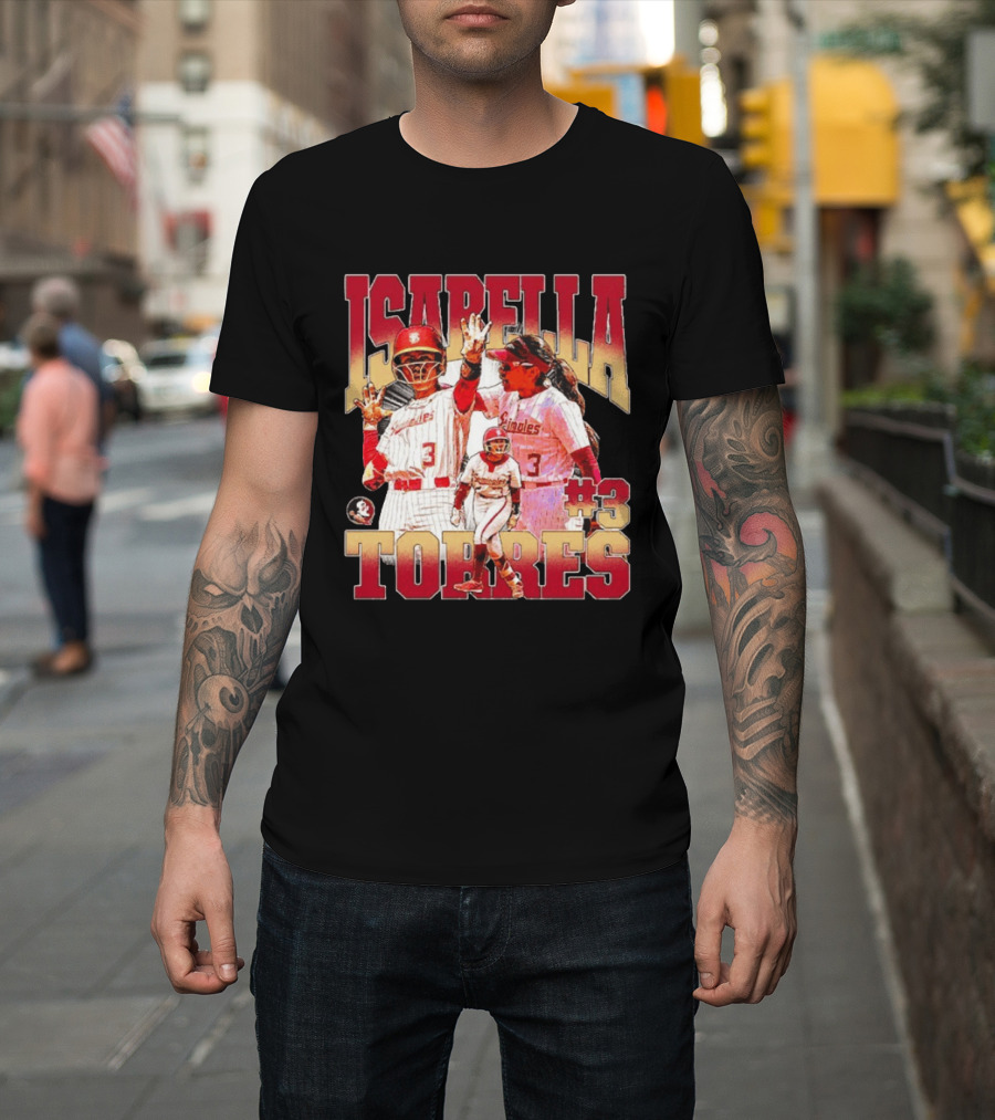 Isabella Torres Florida State Seminoles #3 Player Collage T-Shirt