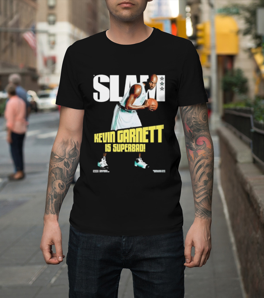 Slam Kevin Garnett Is Superbad Celtics Basketball T-Shirt